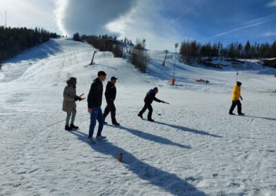 Sol och skidor på Kanis