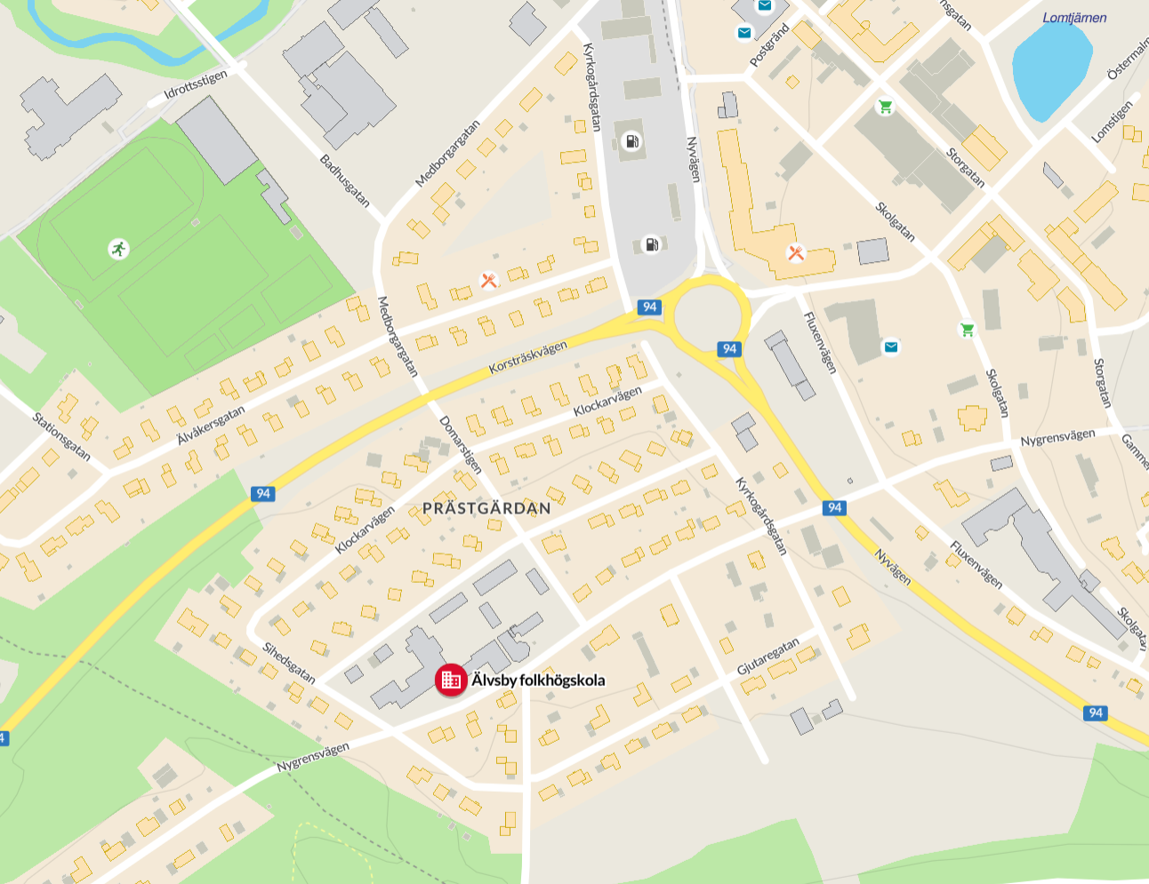 Karta Älvsbyns centrum